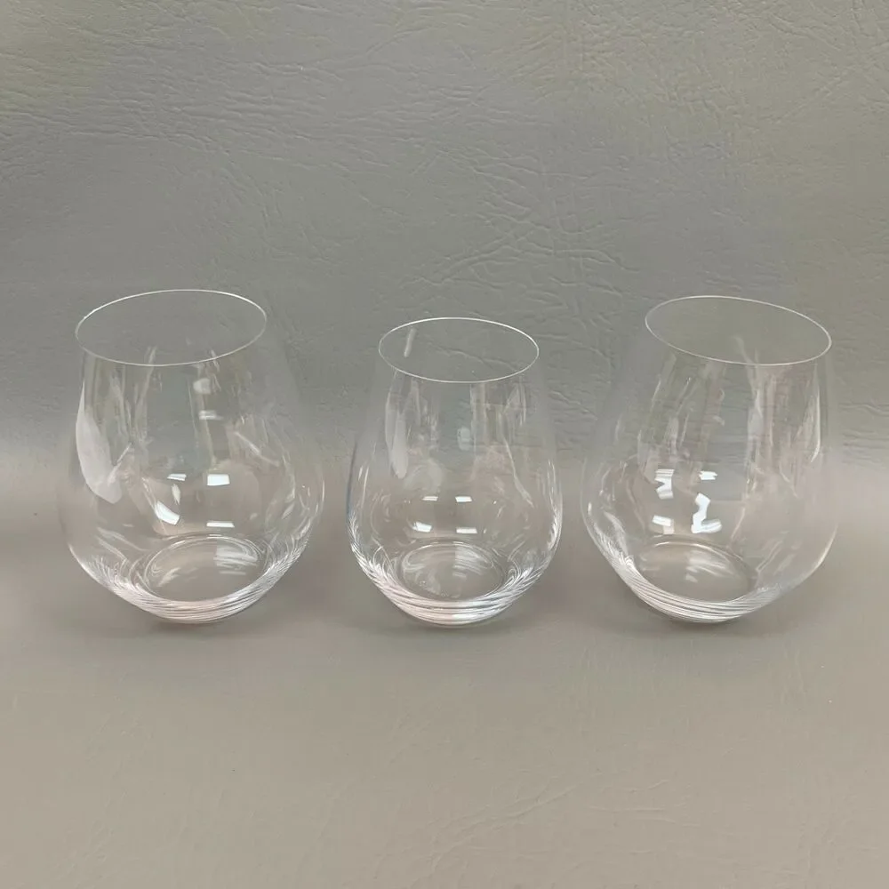 Spiegelau Clear Wine Glass Glasses Lot of‎ 3 Stemless 4 3/4
